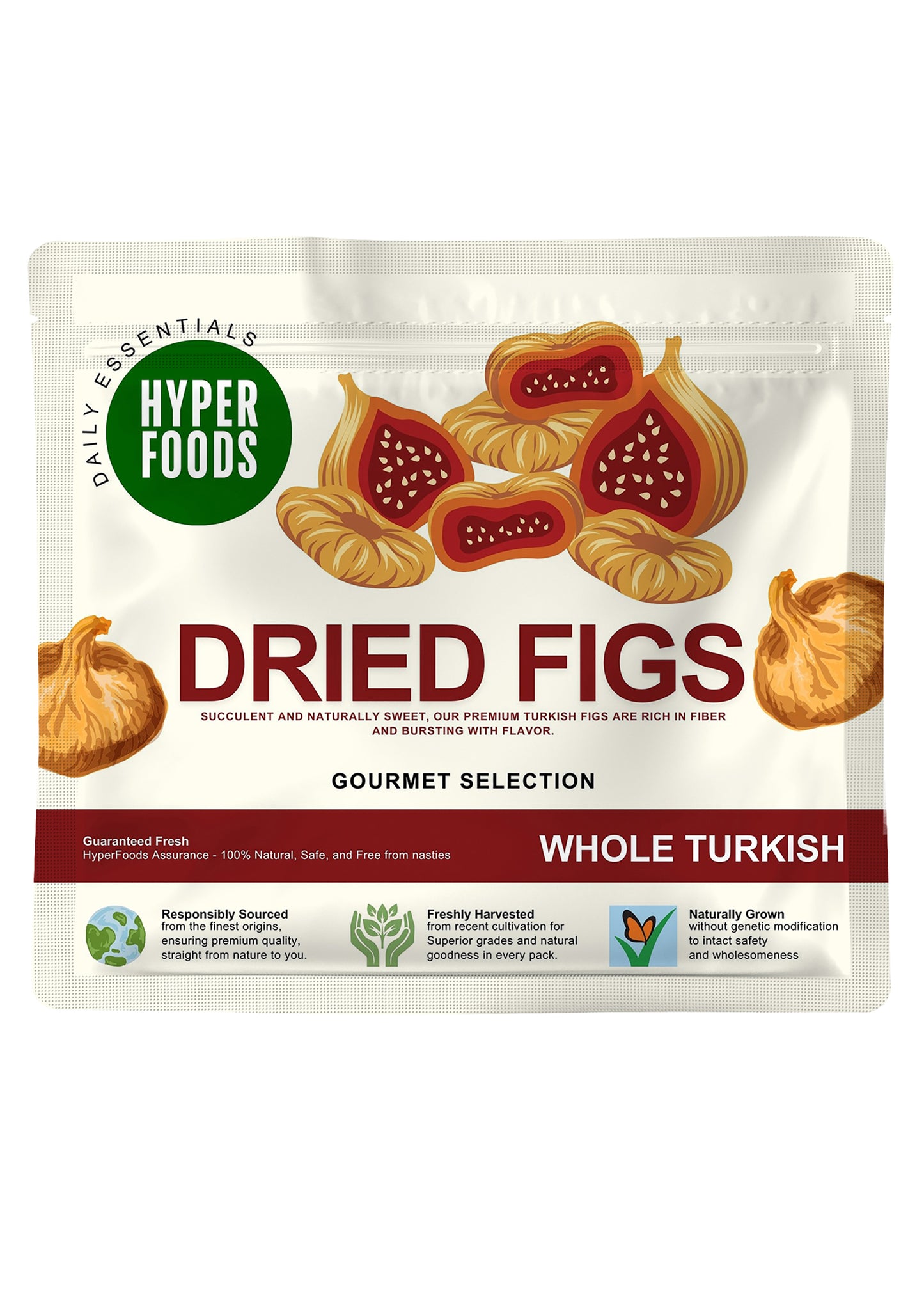 Turkish Figs Resealable Pouch 200gm