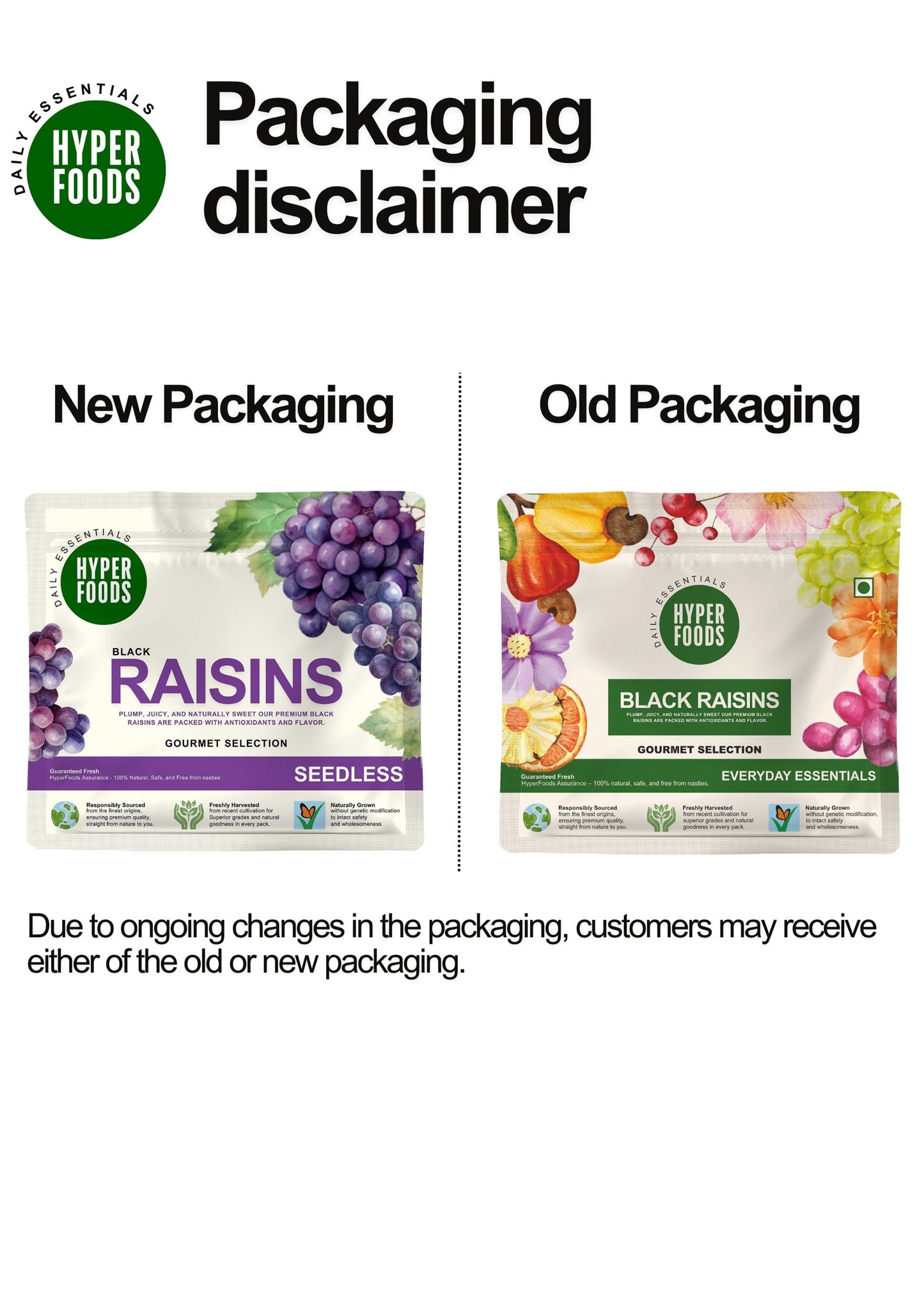 Black Raisins Resealable Pouch 200gm