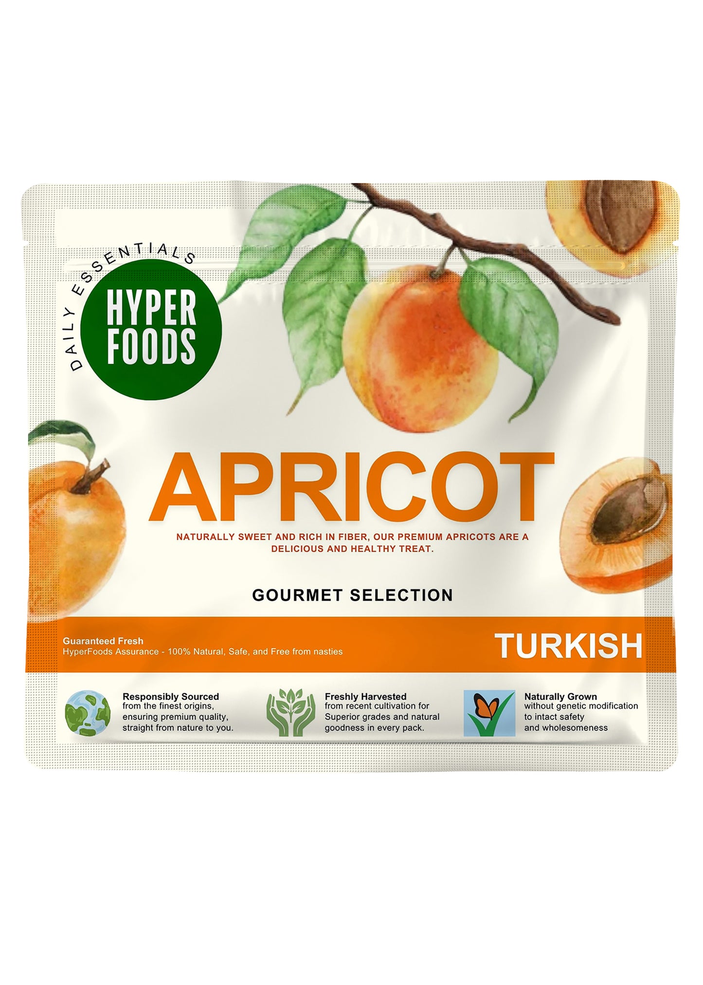 Apricots Resealable Pouch 200gm