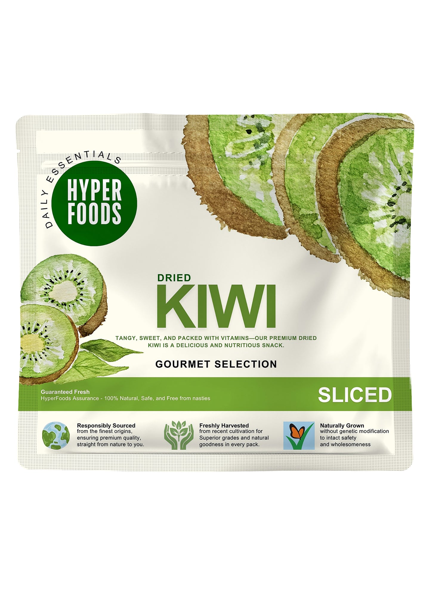 Dried Kiwi Sliced Resealable Pouch 200gm