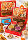 RawFruit Courtyard Collection Dry Fruits Gift Pack 495g with Diwali Greeting Card.