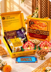 RawFruit New Blossom Brittle with Dry Fruits Gift Pack 300gm with Diwali Gifts