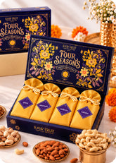 RawFruit Four Seasons Dry Fruits Gift Pack 400g with Diwali Greeting Card