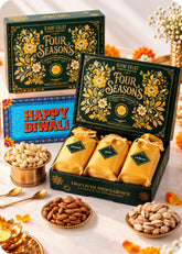 RawFruit Four Seasons Dry Fruits Gift Pack 300g with Diwali Greeting Card