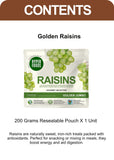 Golden Raisins Resealable Pouch 200gm