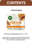 Dried Papaya Sliced Resealable Pouch 200gm