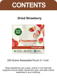 Dried StrawBerry Resealable Pouch 200gm