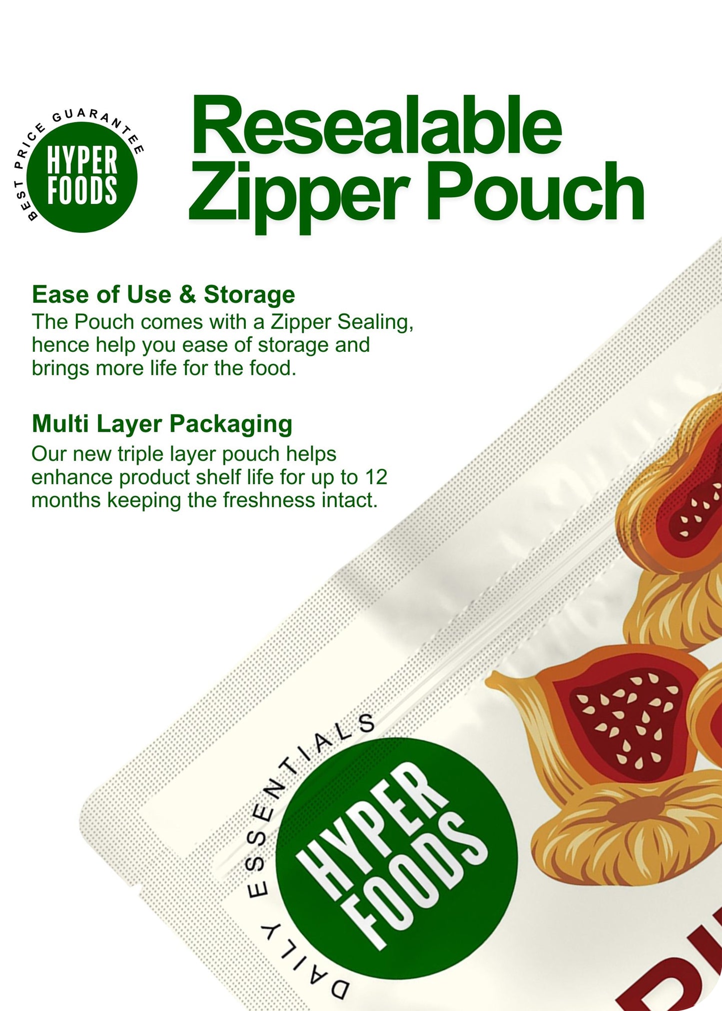 Turkish Figs Resealable Pouch 200gm