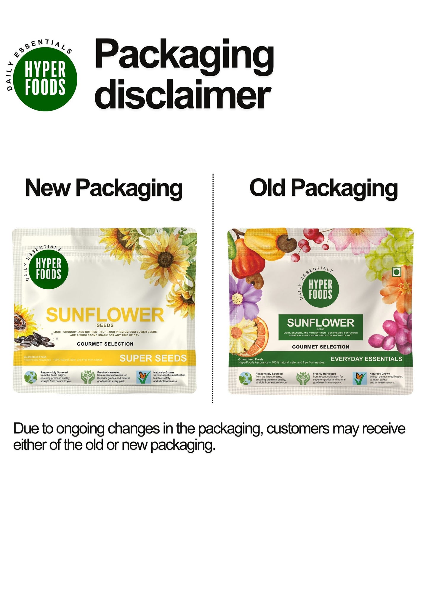 Sunflower Seeds Resealable Pouch 400gm (200gm x 2 Pack)