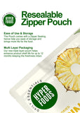 Dried Pineapple Sliced Resealable Pouch 400gm (200gm x 2 Pack)