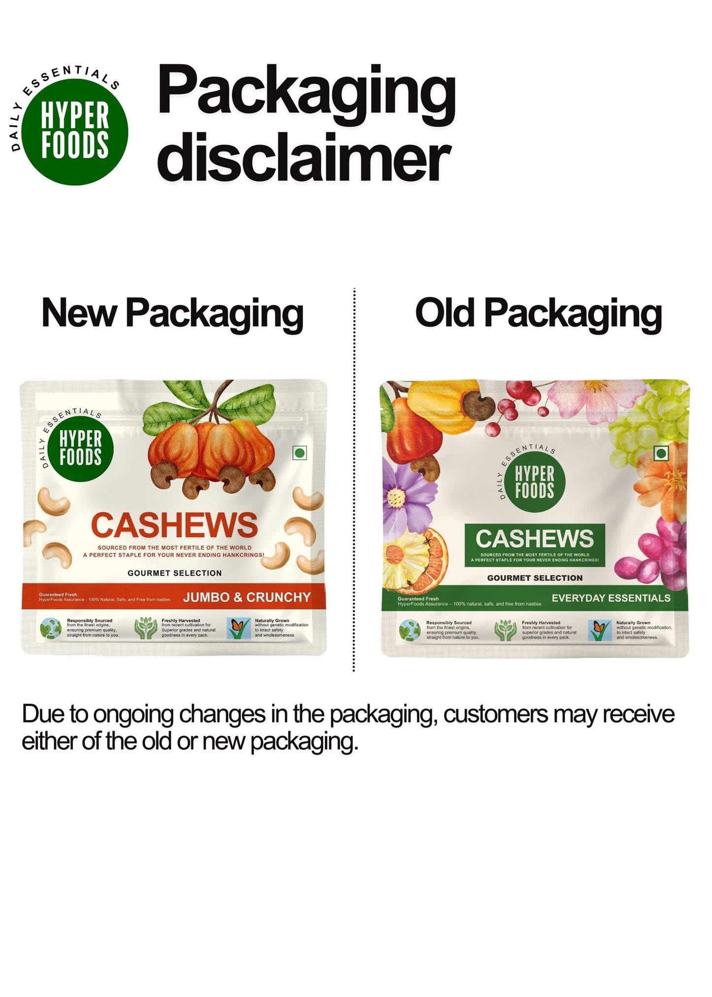 Plain Cashew Resealable Pouch 200gm