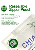 Chia Seeds Resealable Pouch 400gm (200gm x 2 Pack)