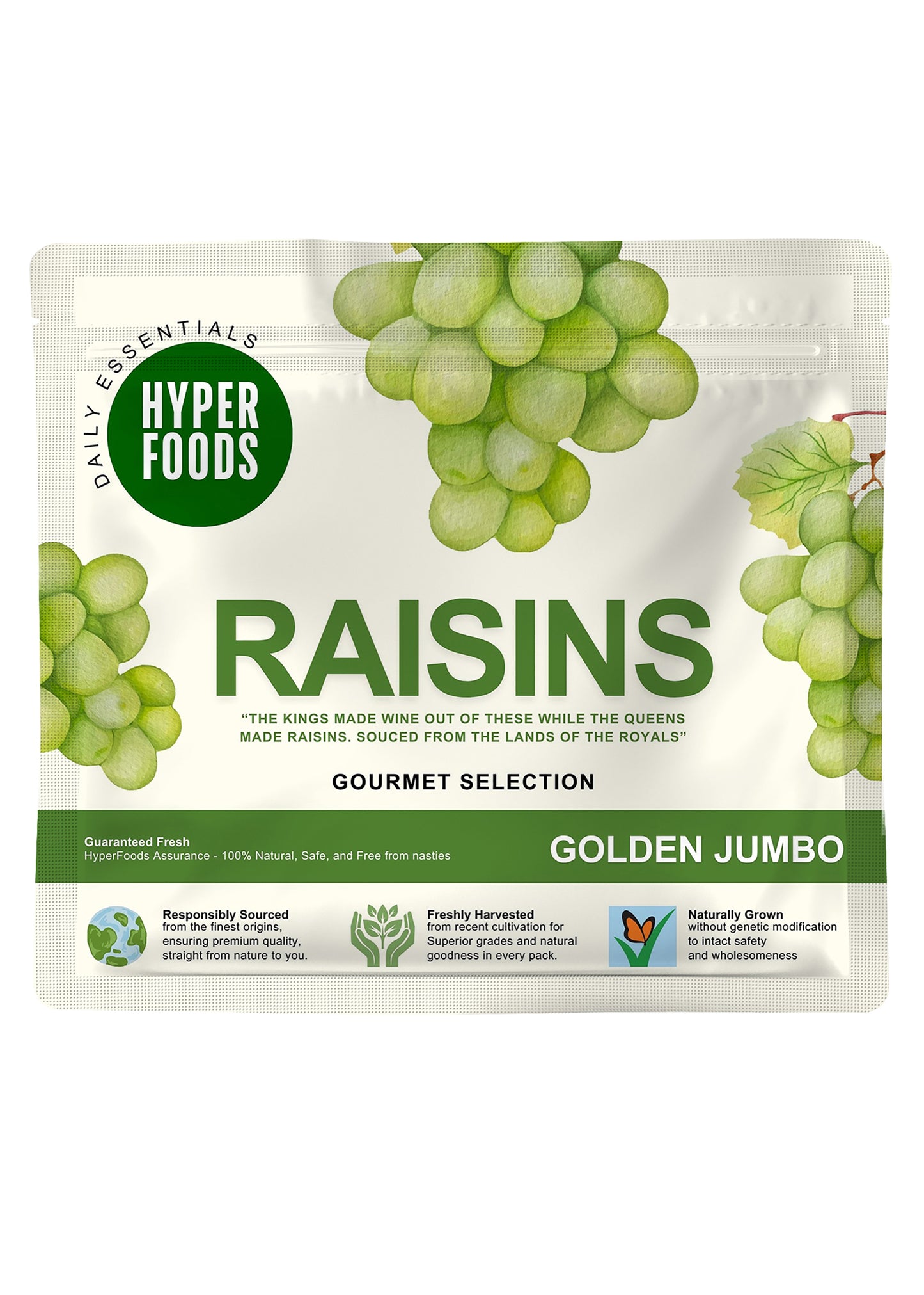 Golden Raisins Resealable Pouch 200gm