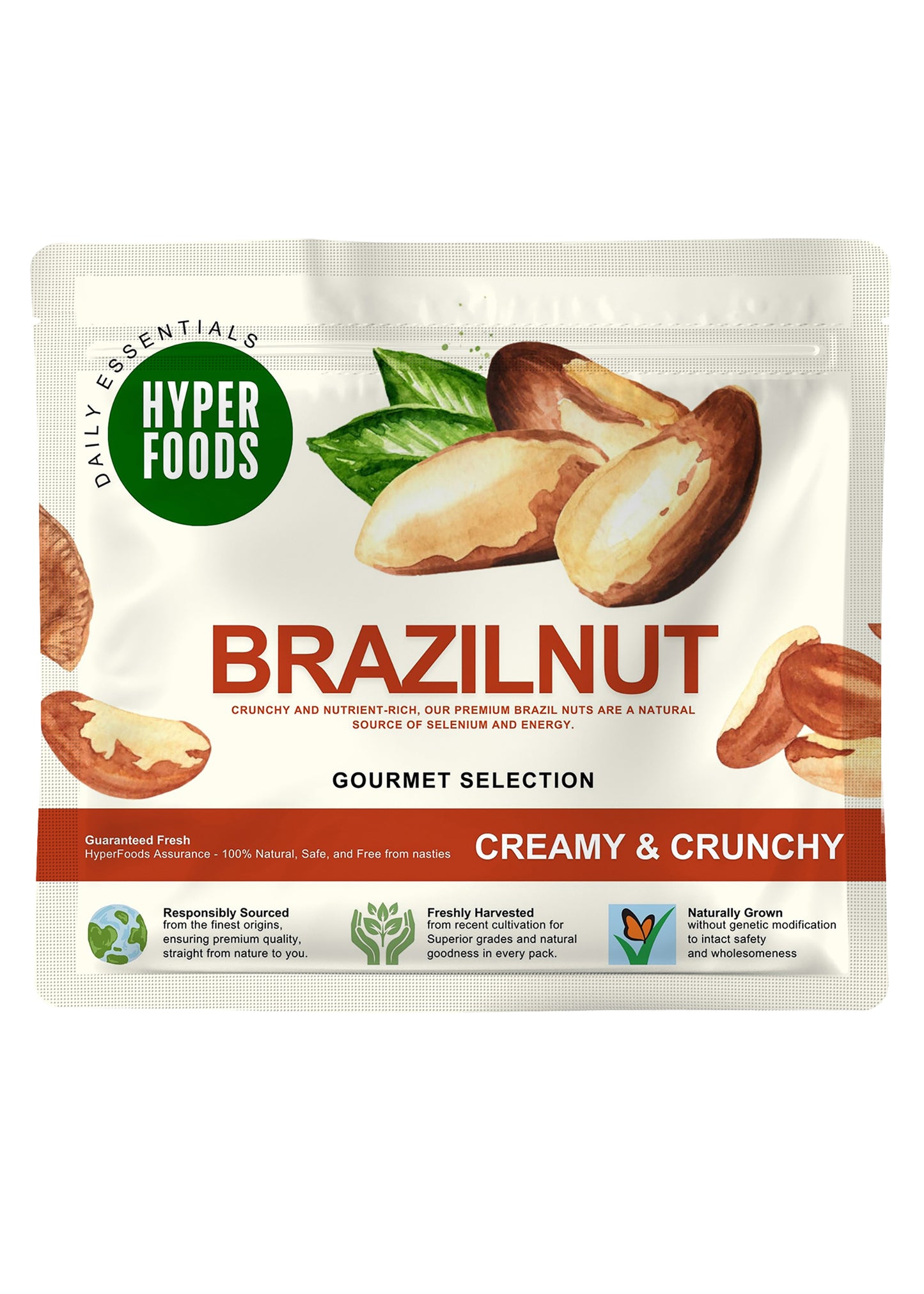 BrazilNuts Resealable Pouch 200gm