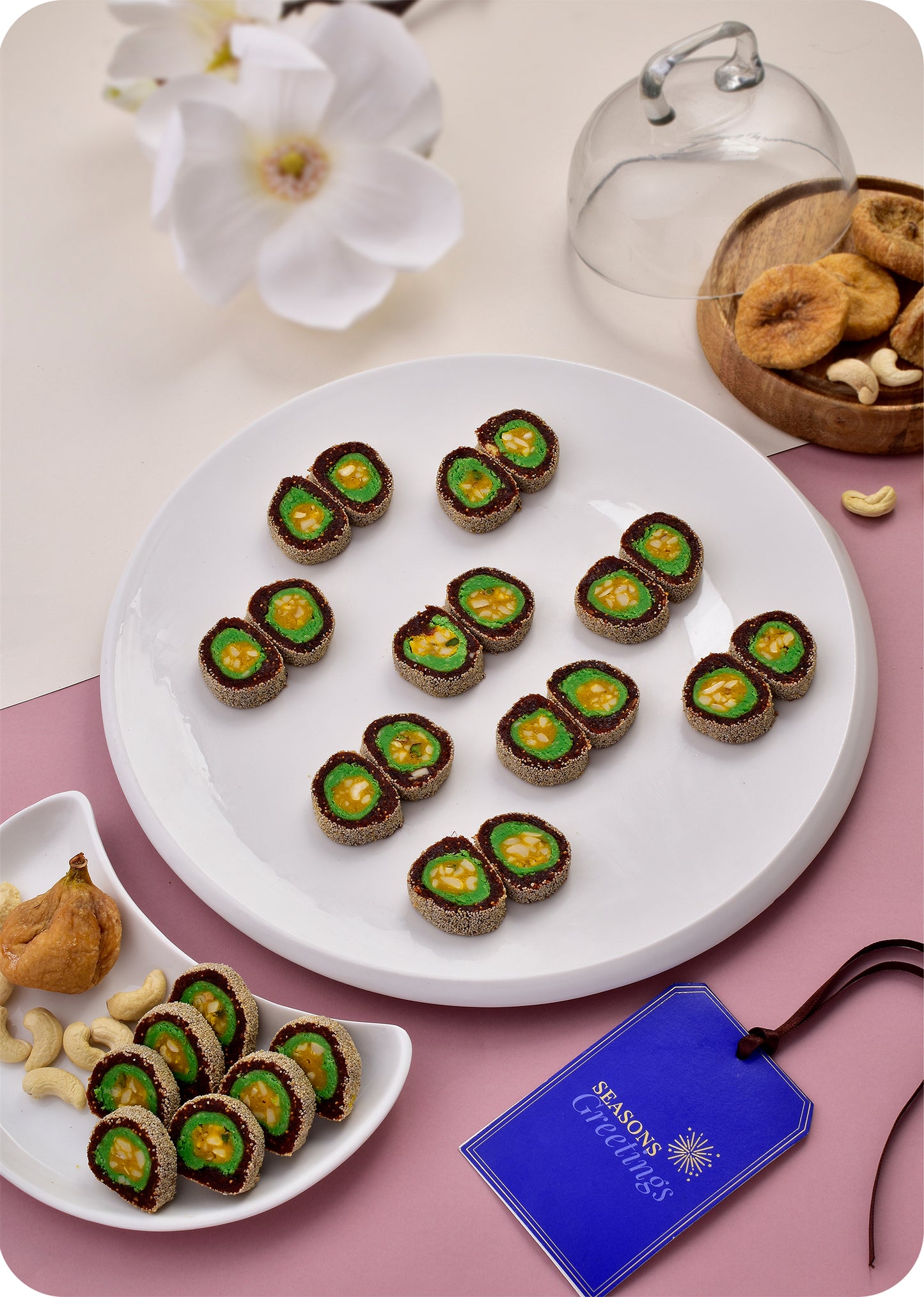 Kesar Roll Anjeer Chakkar Sweets Combo Gift Pack