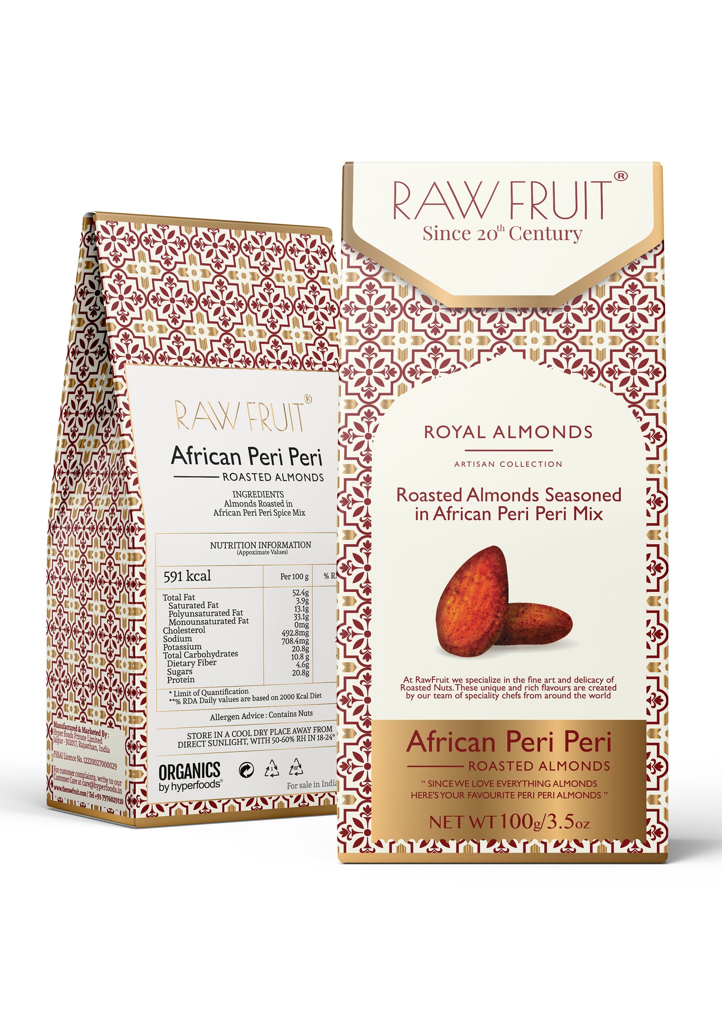 Peri Peri Roasted Almonds Pack of 2