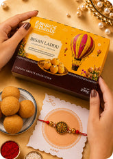 Gift Happiness: Besan Laddu with Rakhi