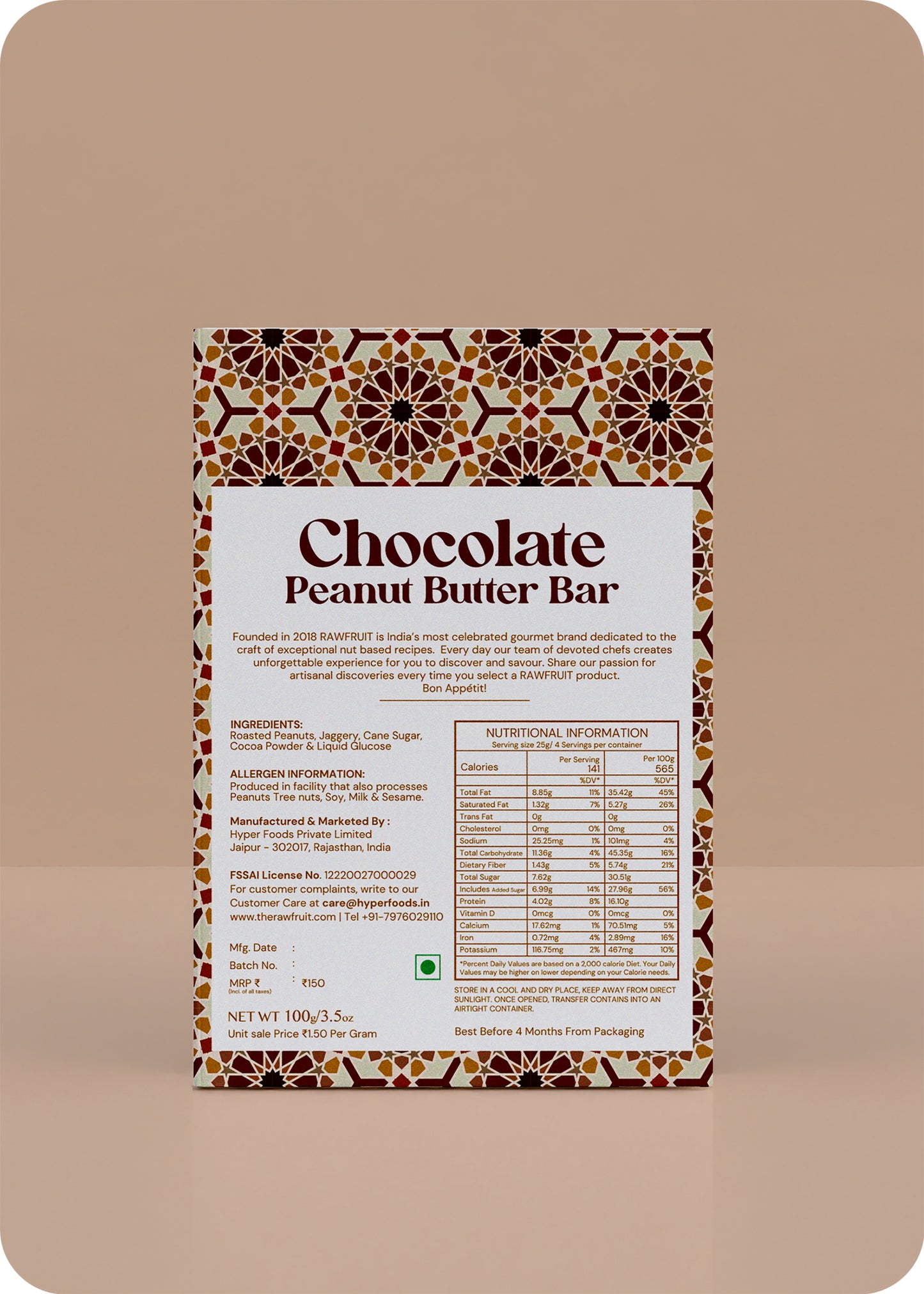 HyperFoods® Chocolate Peanut Brittle Bar Pack of 6
