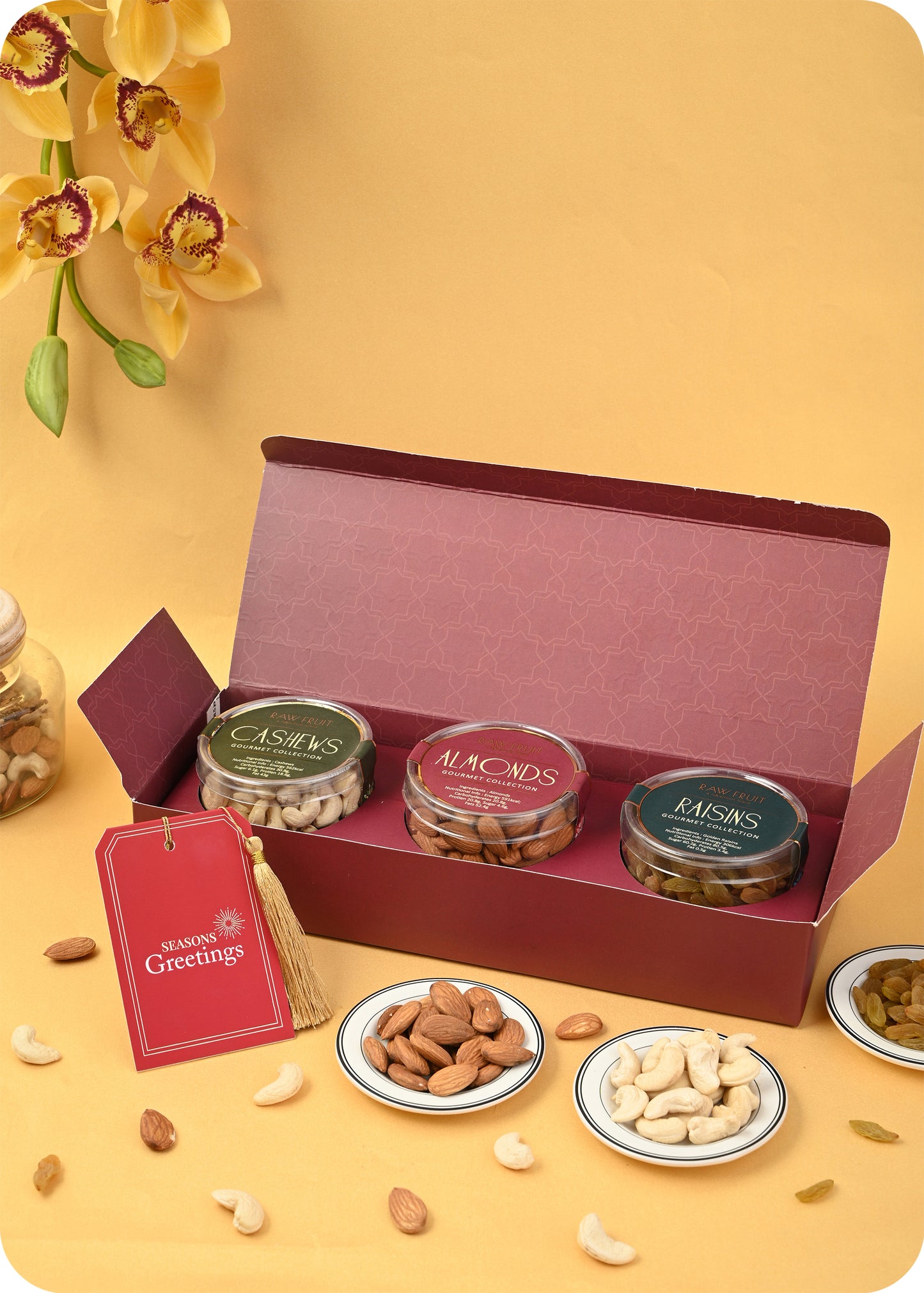Celebration Gift Pack: Cashew Almonds Raisins