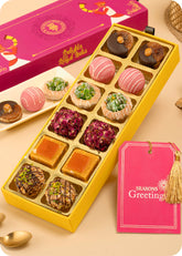 Diwali Sweets Gift Pack : Pack of 12 Assorted Sweets