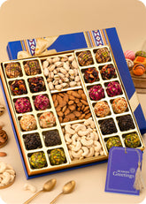 Diwali Sweets Gift Pack : Pack of 24 Artisanal Ladoo Sweets and Dry Fruits