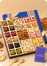 Diwali Sweets Gift Pack : Artisanal Ladoo, Fudge and Dry Fruits