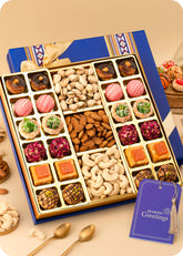 Diwali Sweets Gift Pack : Pack of 24 Assorted Sweets and Dry Fruits