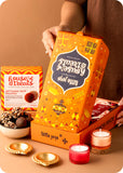 Diwali Gift Box with Date Pralines, Candles & Diyas