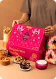 Diwali Delight Box with Brittle, Snacks, Candles & Lanterns