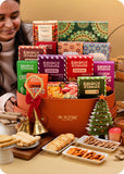 Festive Christmas Hamper: Gajak Assortment, Brittles & Candle Set