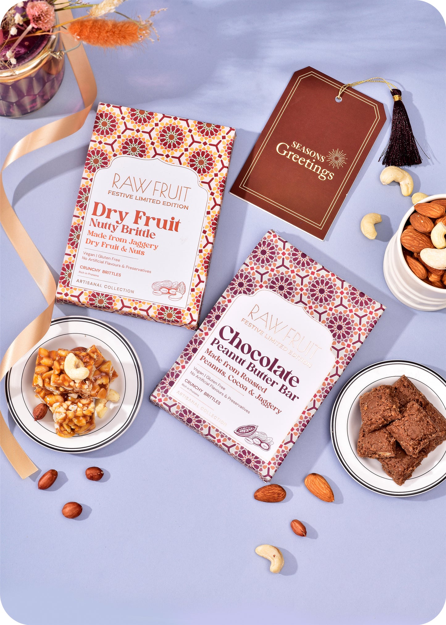 Diwali Gifts: Chocolate & Dry Fruit Brittle Bar Pack of 2