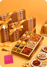 Marzipan with Roasted Dry Fruits, Sweets Gift Box