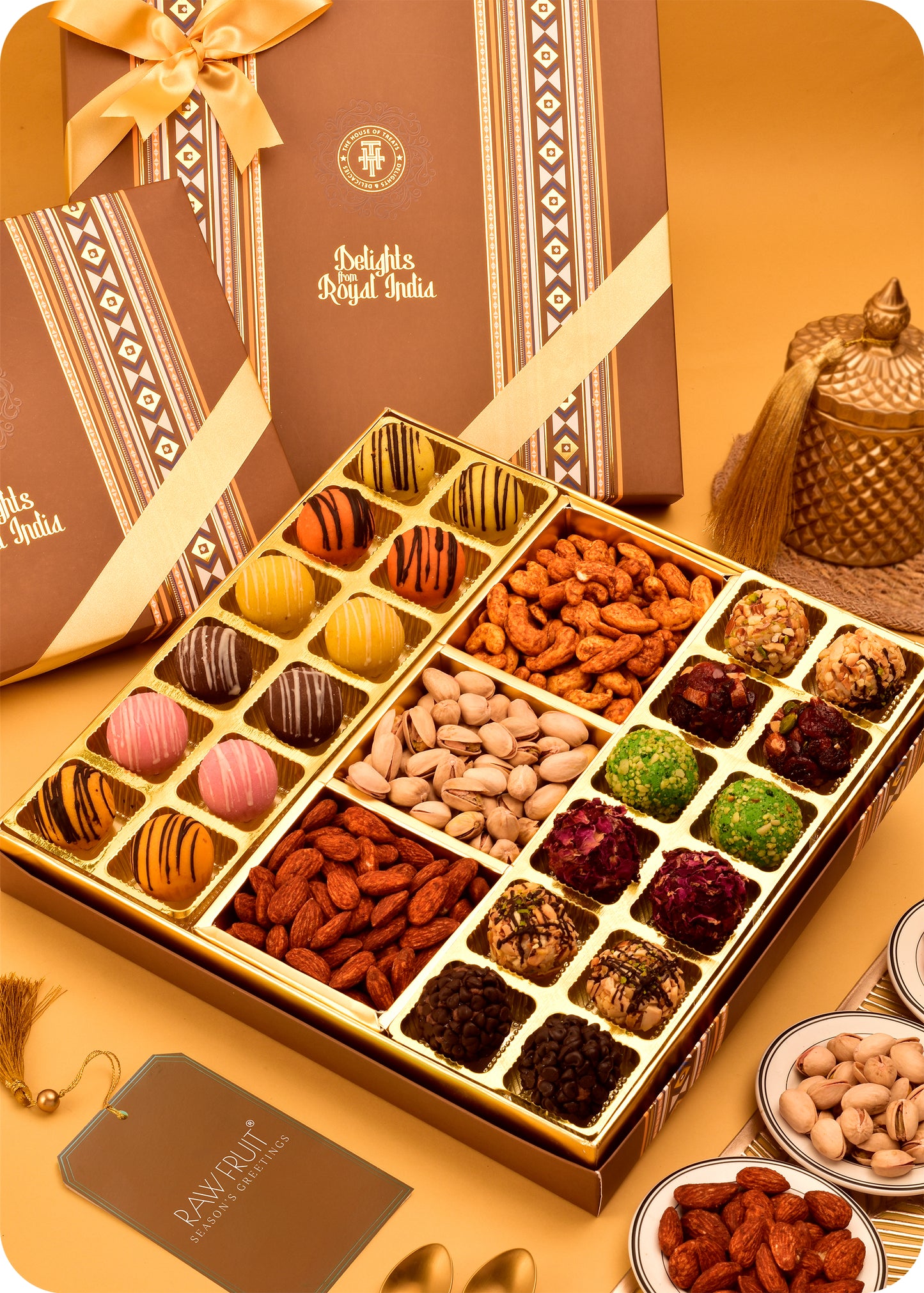 Ladoo Marzipan with Roasted Dry Fruits Sweets Pack