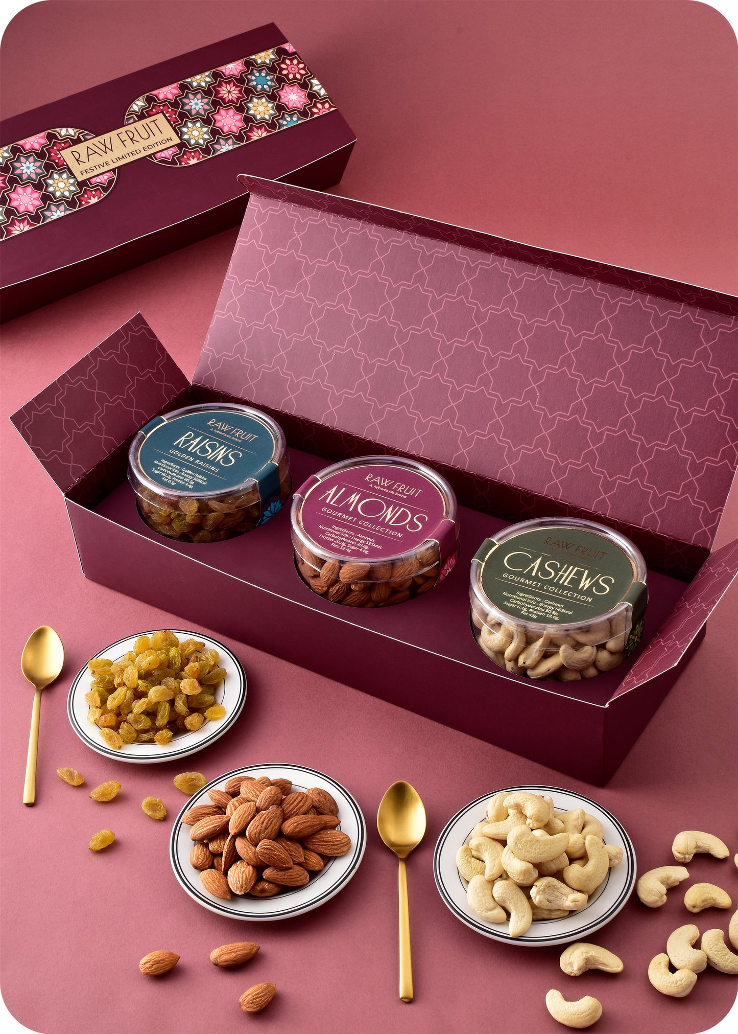 Celebration Gift Pack: Cashew Almonds Raisins
