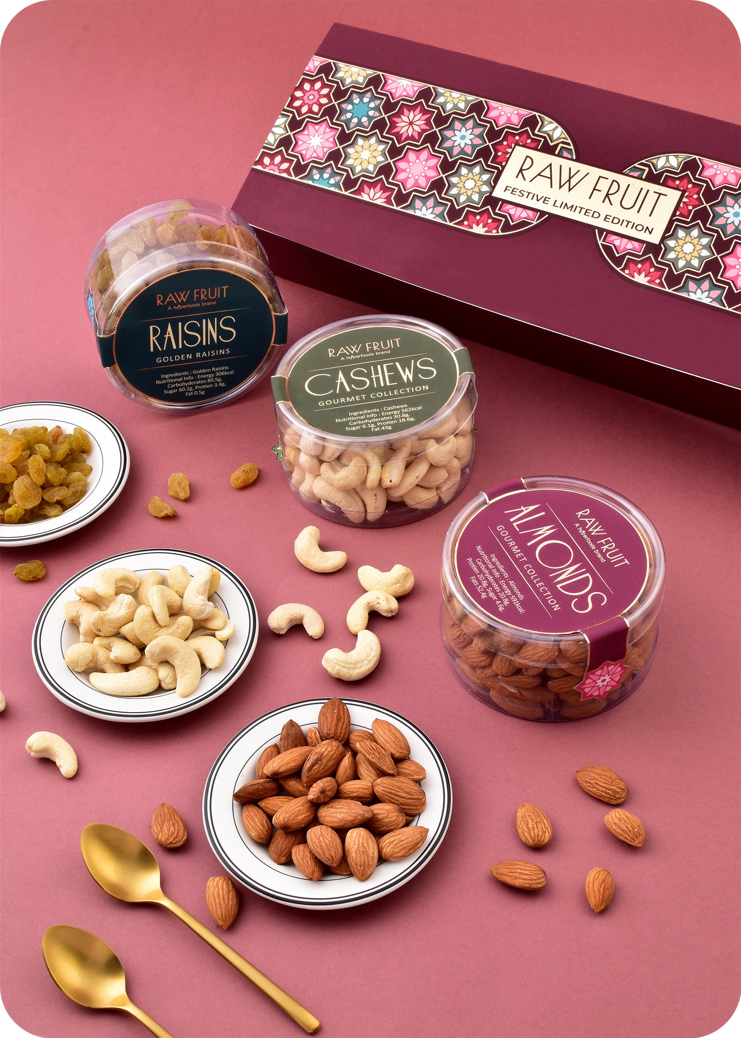 Celebration Gift Pack: Cashew Almonds Raisins