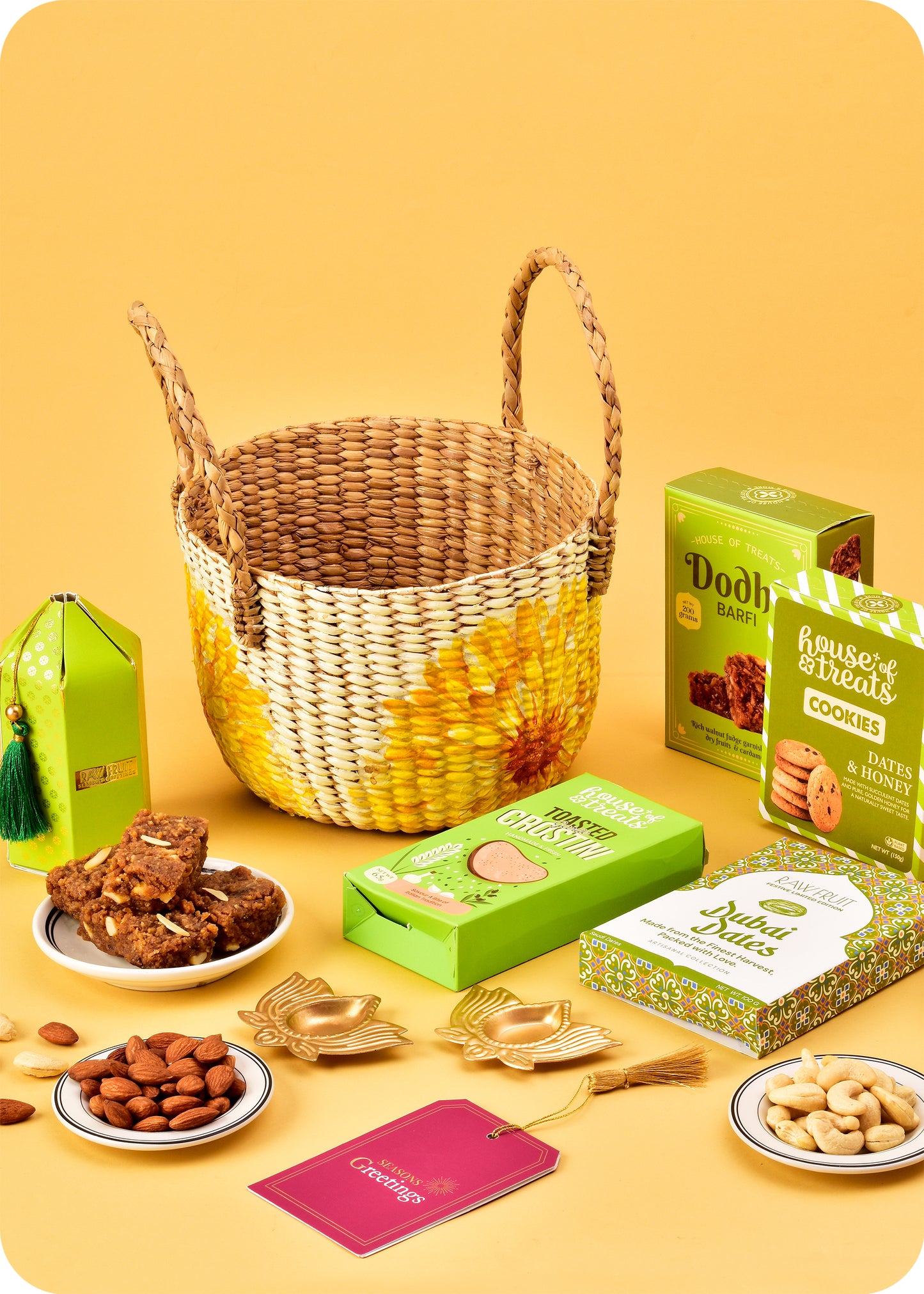 Diwali Gift Box: Sweets, Cookies & DryFruits