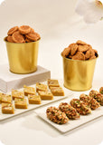 Holi gift pack Dry Fruit Gujiya, Thandai Katli, Bhakarwadi, & Methi Swali