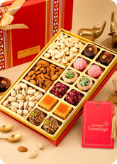 Diwali Sweets Gift Pack : Assorted Sweets and Dry Fruits