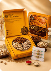 Premium Dry Fruits Rakhi Gift Hamper with Rakhi