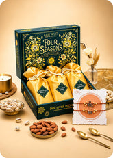 Rakhi Special Dry Fruits Gift Pack with Set of 2 Rakhi