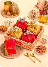 Dry Fruits Potli Tray Gift Hamper