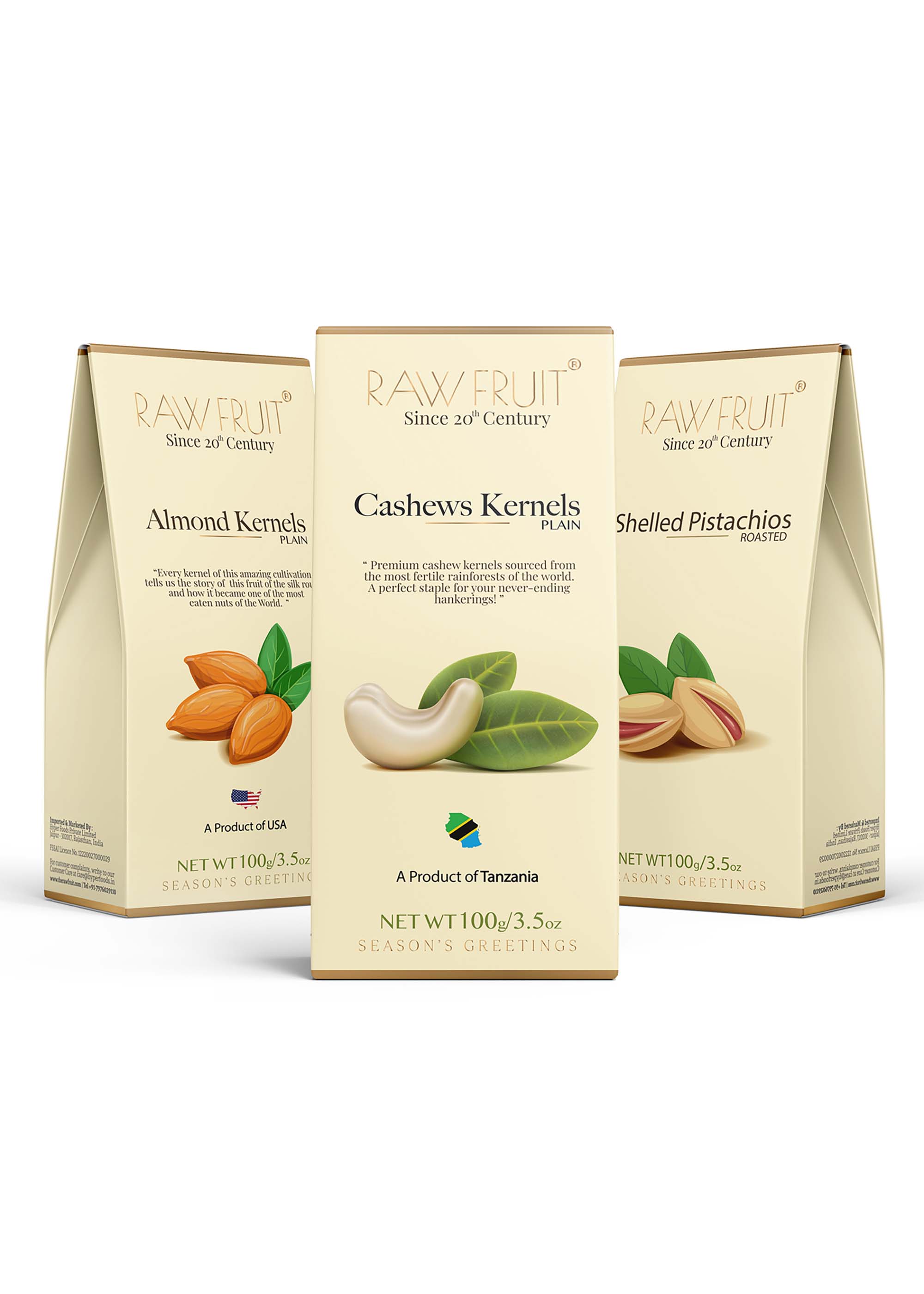 Dry Fruits Combo Pack Cashews, Almonds & Pistachios