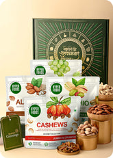 Cashews, Almonds, Raisins, Pistachios Dry Fruits Gift Box – Healthy Festive Hamper