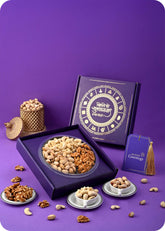 Cashews, Pistachios, Walnuts Dry Fruits Gift Box for Weddings & Festivals