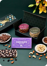 Dry Fruits Gift with Chocolate Bar