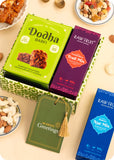 Dry Fruits and Sweets Gift Hamper including dodha barfi, nut mix, trail mix