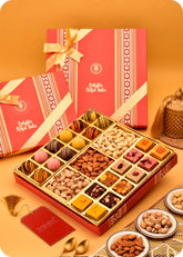 Fudge, Dry Fruits with Marzipan Sweets Gift Pack
