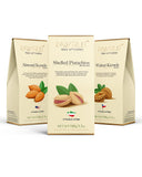 Assorted Dry Fruits Gift Pack : Almonds, Pistachios, Walnuts