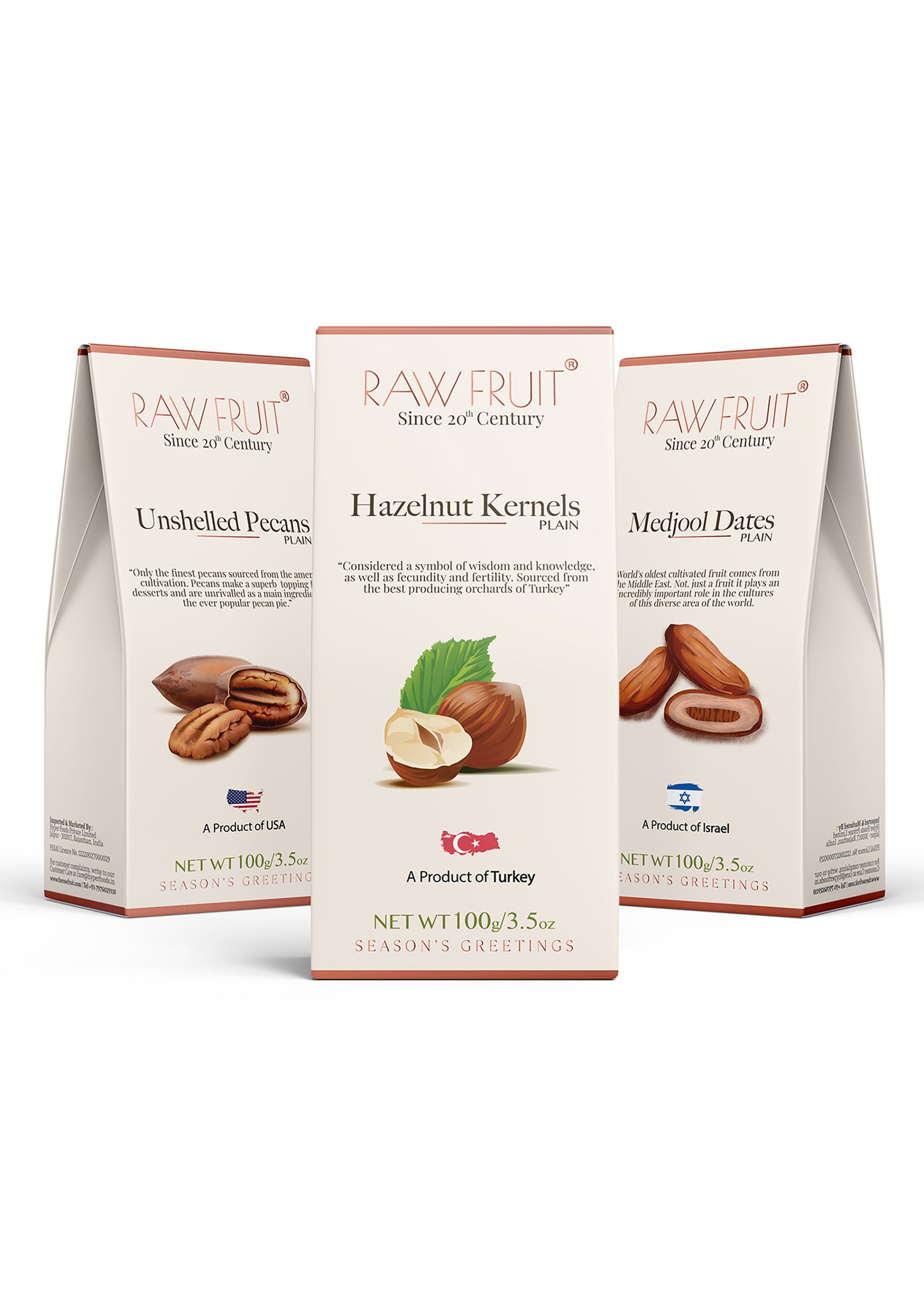 Dry Fruits Combo Pack Hazel Nut, Pecans, & Dates