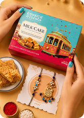 Double Delights : Milk Cake Sweet with Bhaiya Bhabhi Rakhi
